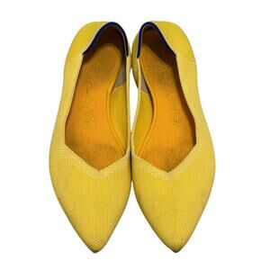 Rothy’s Yellow Sunshine Retired The Point Slip On Ballet Flats Size 9